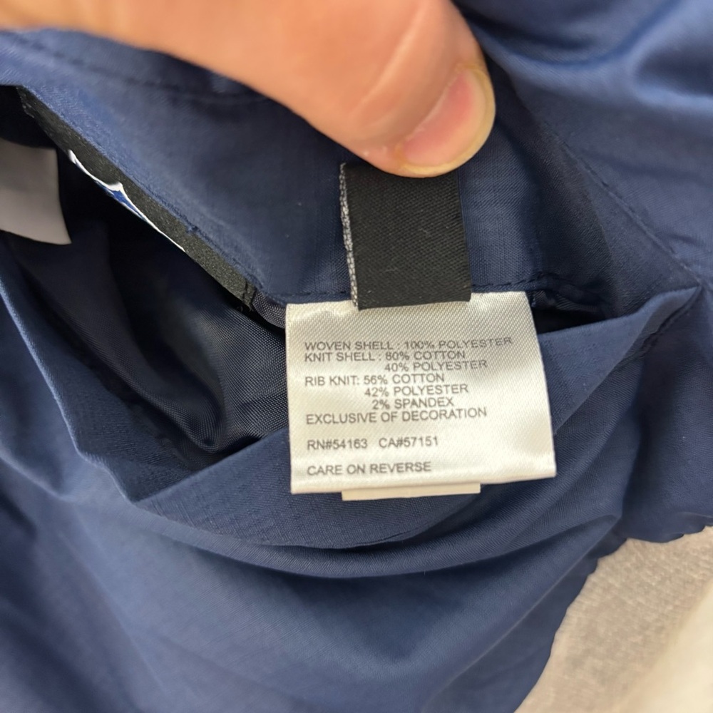 NFL New England Patriots reversible Blue Gray Jacket with Logo Size M - Picture 10 of 13